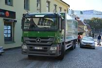 LRX 568 (Mercedes Benz Actros) steht am 17.09.2014 in Västerås.