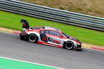 Startnummer: 16, Berthold Gruhn auf Audi R8 LMS, 5200 ccm. Mitgezogen und  schräg in Szene gesetzt um Dynamik auszudrücken!, Spezial-Tourenwagen-Trophy (STT) ADAC Spa Race Festival 20.07.2014 Spa Francorchamp