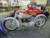 Harley-Davidson auf der International Motor Show in Luxembourg am 12.12.2014