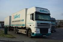 B-KF 6600 (DAF) abgestellt am 27.12.2014 am Rastplatz Avus. 