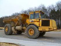 Volvo A 25C TR auf der Autobahnbaustelle der A7 in Luxembourg am 29.01.2012