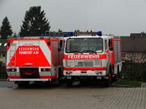 Ein Löschfahrzeug der BF Frankfurt aus den 90ern Jahren am 02.01.15. Durch einen netten Feuerwehrmann durfte ich auch auf den Gelände der Wache 1 Fotos machen.