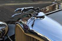 Kühlerfigur auf einem Ford Model A auf dem Rathausplatz in St. Tönis, 12.10.14