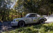 Porsche 911 Rallye. Fotografiert am 18.10.2014, auf dem 48. Mecsek Rallye