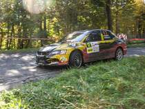 Mitsubishi Lancer. Foto: 48. Mecsek Rallye am 18.10.2014