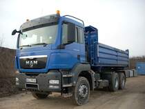 MAN TGS 26.440 am 29.11.2008 auf einer Baustelle in einem Gewerbegebiet bei Munsbach (Lux.)