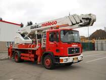 MAN auf einem Parkplatz in Findel (Lux.) am 06.02.2011