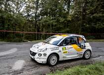 Opel Adam Rallye-Variante. Aufnahme: 48. Mecsek Rallye am 18.10.2014