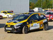 Ford Fiesta R2 S (Molly Taylor / Seb Marshall) im Servicepark der Deutschland-Rallye am 20.08.2011