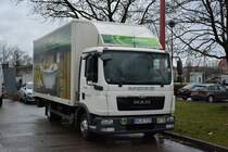 HH-RC 7139 (MAN) steht am ZOB in Berlin am 10.01.2014.