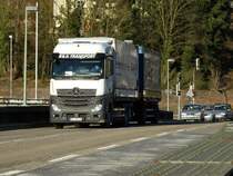 Mercedes Benz Actros am 13.01.15 in Neckargemünd 