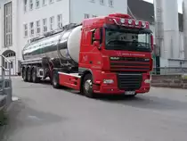 DAF Tanksattelzug,am 27.Juni 2014,in Bergen/Rügen.