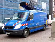 MB Sprinter von  SynEnergie  steht in Fulda im Januar 2015