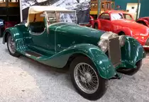 O.M. Roadster 665MM, italienischer Oldtimer, Baujahr 1931, 6-Zyl.Motor mit 2000ccm und 65PS, Vmax.125Km/h, Automobilmuseum M�lhausen, Nov.2014