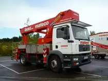 MAN TGM 18.280 auf einem Parkplatz in Findel (Lux.) am 06.10.2013