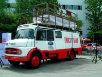 Mercedes Kurzschnauzer dient als Sendestudio f�r TRUCK-RADIO, anl�sslich TransportLogistic M�nchen070615