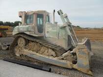 Caterpillar D6R XW II auf einer Baustelle in der Nähe des Flughafens von Lüttich am 14.06.2009