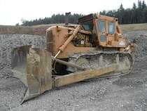 Caterpillar D9H eingesetzt beim Ausbau der A1 (21.06.2009)