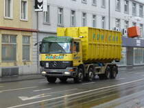 Mercedes mit Grosser Mulde unterwegs in Nidau am 30.01.2015