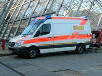 MB Sprinter W906 als ASB-RTW des Regionalverbandes Leipzig e.V. am 01.02.2015 in Leipzig (Messegelände).