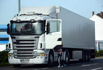 Scania R 480 Kühlsattel aus Spanien bei Euskirchen - 27.10.2014