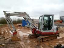 Takeuchi TB 145 am 03.02.2013 in Losheim am See