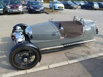 Morgan 3-Wheeler am Rande des Autojumbles in Luxemburg, 08.03.2014