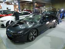 BMW i8 auf der International Motor Show in Luxembourg am 13.12.2014