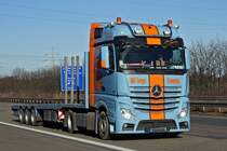 Mercedes-Benz Actros am 28.01.2014 in Dortmund.