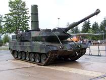 Kampfpanzer Leopard 2 A6 beim Tag der offenen Tür der WTD 41 in Trier am 10.09.2005