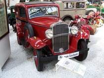 Opel 1/2 L Limousine im Technikmuseum Speyer am 31.10.2005
