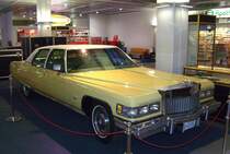 Cadillac Fleetwood Brougham, Baujahr 1974, 8 Zylinder, 8200ccm Hubraum, 280 PS, 39 Liter Super bleifrei auf 100 km - Elvis' letzter Cadillac - Ausgestellt am 22. Oktober 2007 in Wetzikon, Kanton Zürich, Schweiz