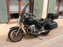 Moto Guzzi California. Aufgenommen am 27. Juni 2014 in Reigoldswil, Kanton Basel-Landschaft, Schweiz