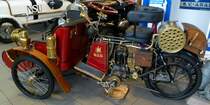 NSU Tricar, Motordreirad zur Befrderung von Lasten oder zwei Personen, Baujahr 1904, Museum Autovision Altluheim, Sept.2014