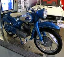 NSU Superlux, Bauzeit 1954-56, 1-Zyl.Zweitakt-Motor mit 198ccm und 11PS, Museum Autovision Altluheim, Sept.2014