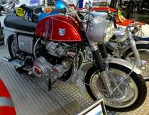 Mnch Mammut, schweres Motorrad mit dem PKW-Motor vom NSU-Prinz, die kleine Firma in Hessen baute von 1967-76 insgesamt 476 dieser hochwertigen Maschinen, Museum Autovision Altluheim, Sept.2014