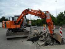 Hitachi EX 60 WD in Trier am 08.08.2010