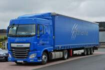 . DAF XF  Euro 6 gesehen auf einem Parkplatz am 04.03.2015