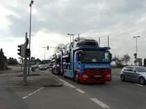 Mercedes Benz Actros von Frankenbach am 06.03.15 in Heidelberg