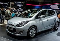 Hyundai IX20 Facelift, fotografiert auf dem Autosalon Genf 2015