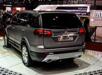 Tata Hexa Concept (Rückansicht), ausgestellt auf dem Autosalon Genf 2015