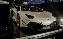 Lamborghini Aventador DMC Special Version, fotografiert auf dem 2015-er Autosalon Genf.