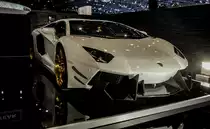 Lamborghini Aventador DMC Special Version, fotografiert auf dem 2015-er Autosalon Genf.