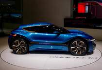 Nanoflowcell Quantino. Foto: Autosalon Genf 2015 März.