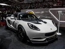 Lotus Elise 220, gesehen auf dem genfer Autosalon, März 2015
