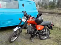 IFA MZ ETZ 150 gesehen am 28.03.2015 in Leipzig.