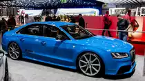 MTM Talladega S alias Audi A8 tuning (0-100 in 3,1s | 0-300 in 29,1s Höchstgeschwindigkeit 350Km/h, Leistung: 802Ps). Foto: Autosalon Genf 2015