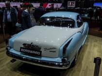 Borgward Isabella Coupé (Rückansicht) ausgestellt auf dem genfer Autosalon 2015 März.