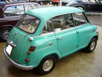 Profilansicht eines BMW 600 aus österreichischem Erstbesitz. 1957 - 1959. Classic Remise Düsseldorf am 03.04.2015.