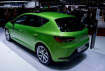 Seat Leon Rückansicht. Foto: Autosalon Genf 2015.